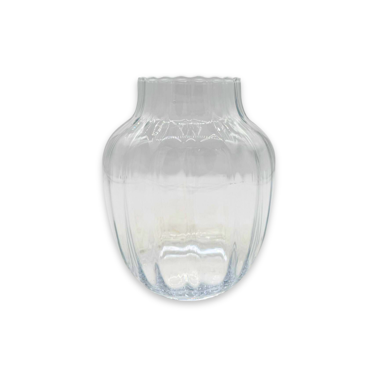 Classic Clear Bevelled Vase