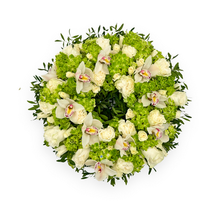 Orchids and Roses Wreath