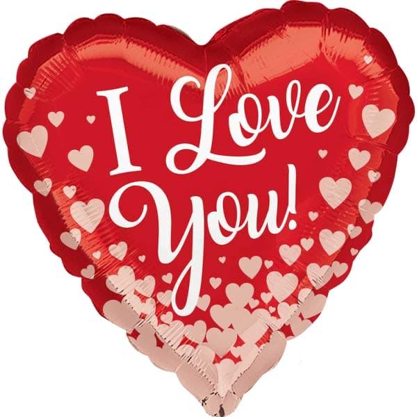 Red I Love You Heart Balloon